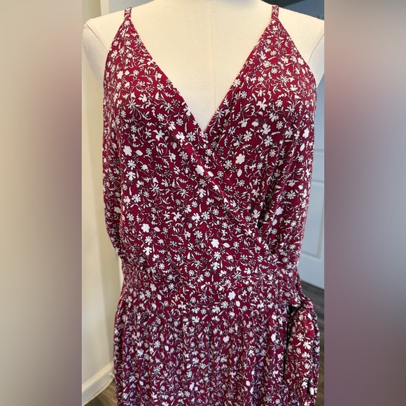 Kaileigh Rica Knit Crop Romper – Burgundy – Size XXL - Picture 3 of 6